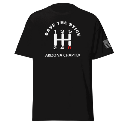 Stick Shift  manual transmission car shirt with custom state gear shifter graphic