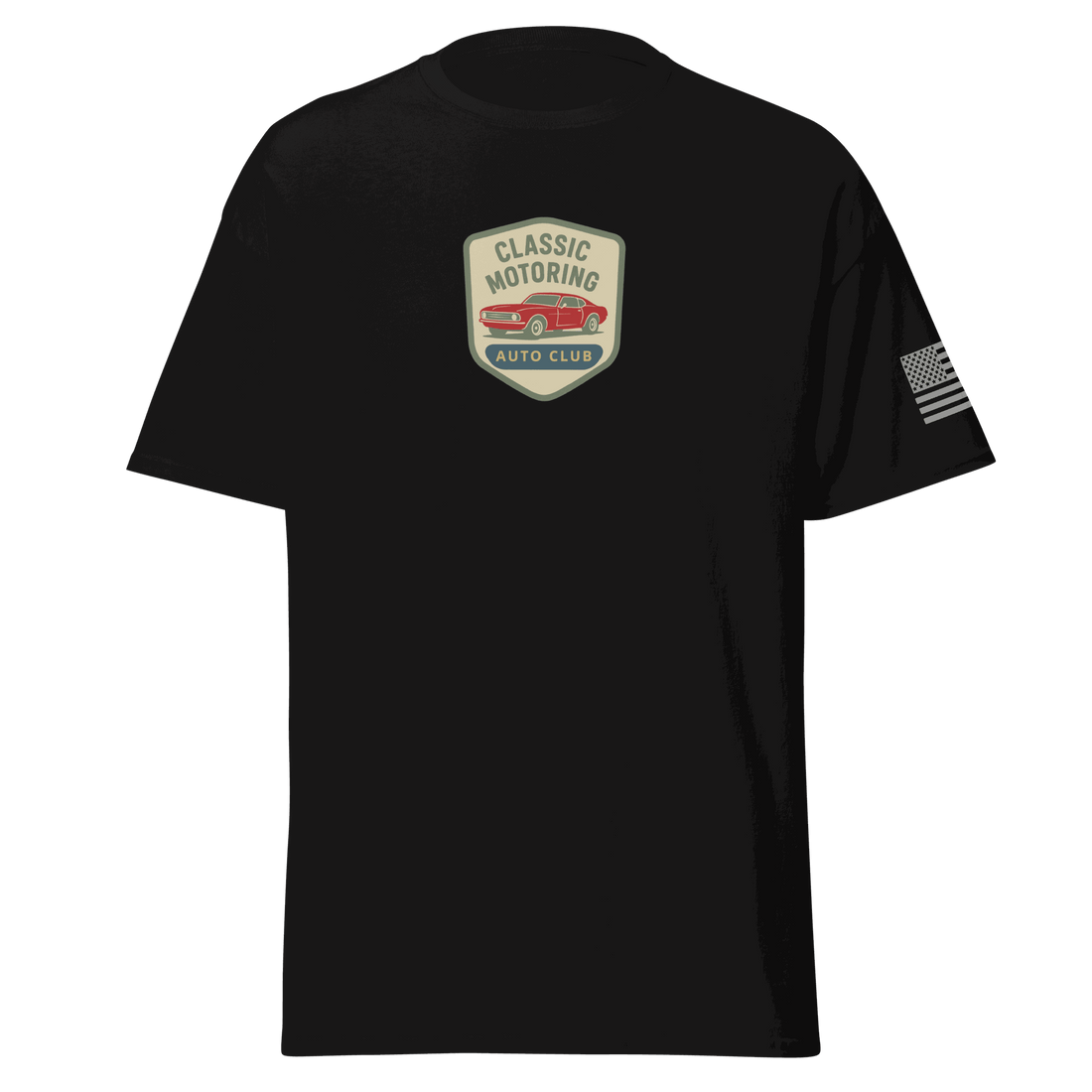 Black Classic Motoring cotton t-shirt - Unisex, Trendy &amp; Comfortable Tee
