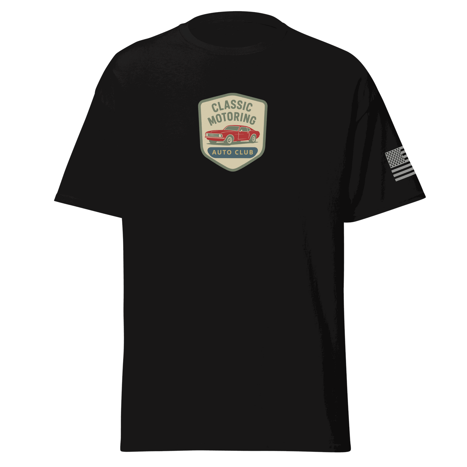Black Classic Motoring cotton t-shirt - Unisex, Trendy &amp; Comfortable Tee