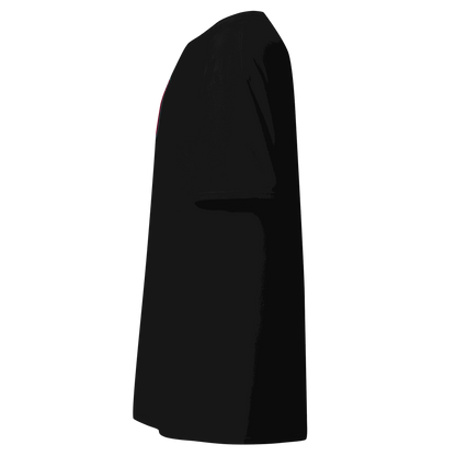 Vintage T-Shirt Side view of black Vintage Motors Classic T-Shirt made of 100% cotton with a structured fit and sharp edges.