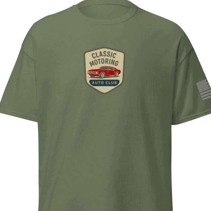 Product mockup Classic Motoring cotton t-shirt - Unisex, Trendy & Comfortable Tee