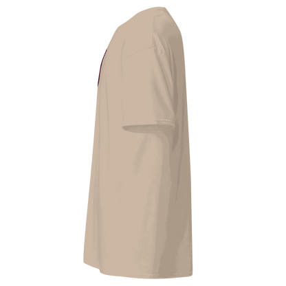 Vintage T-Shirt Side view of beige Vintage Motors Classic T-Shirt made of 100% cotton with a structured fit and double seam sleeves and hem