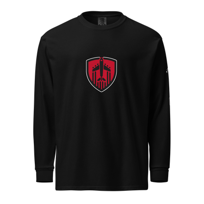 Aviation Jet Shield long sleeve t-shirt in heavyweight garment-dyed cotton with relaxed fit and durable twill details
