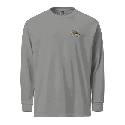 Queen Creek Porsche Club heavyweight long-sleeve shirt in durable, pre-shrunk cotton with relaxed fit and garment-dyed fabric