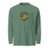 Green Aviation Bush Pilot long-sleeve shirt with heritage logo, unisex heavyweight cotton, relaxed fit, garment-dyed, pre-shrunk fabric.
