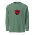 Aviation Jet Shield long sleeve unisex garment-dyed cotton t-shirt with relaxed fit and durable heavyweight fabric