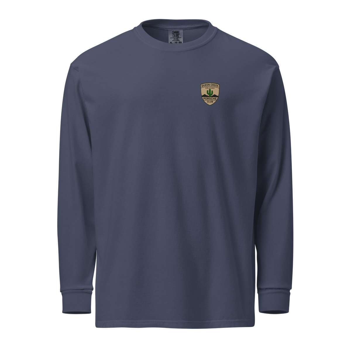Queen Creek Pcar Club long sleeve shirt with bold club branding and relaxed fit
