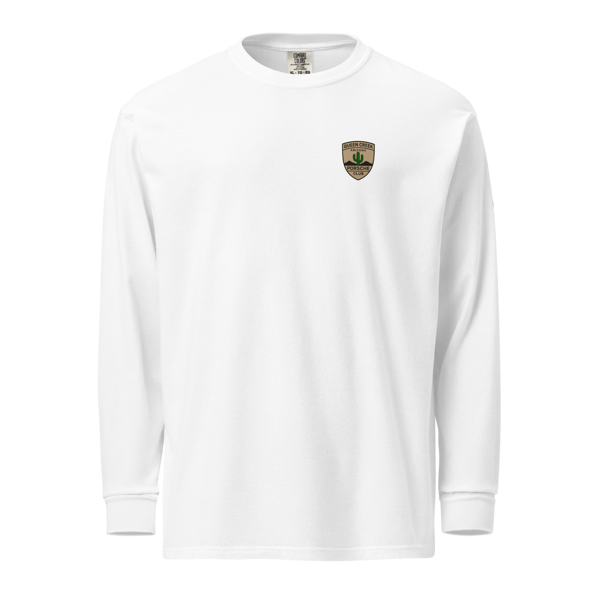 Queen Creek Pcar Club long sleeve shirt in soft cotton with bold club branding and relaxed fit