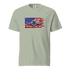 F4U Corsair heavyweight tee with bold Corsair silhouette print on durable garment-dyed cotton fabric