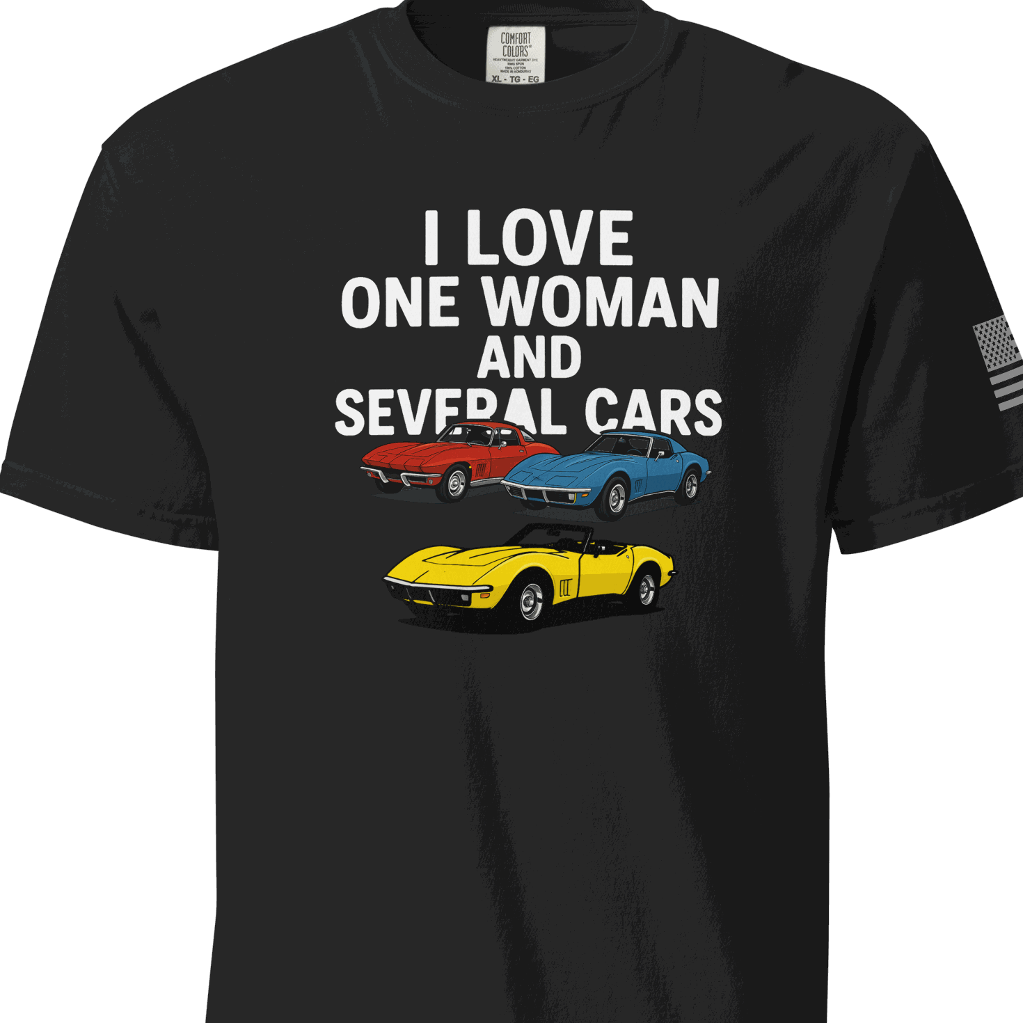 Funny t-shirt Love one woman several cars t-shirt Car Guy Gift
