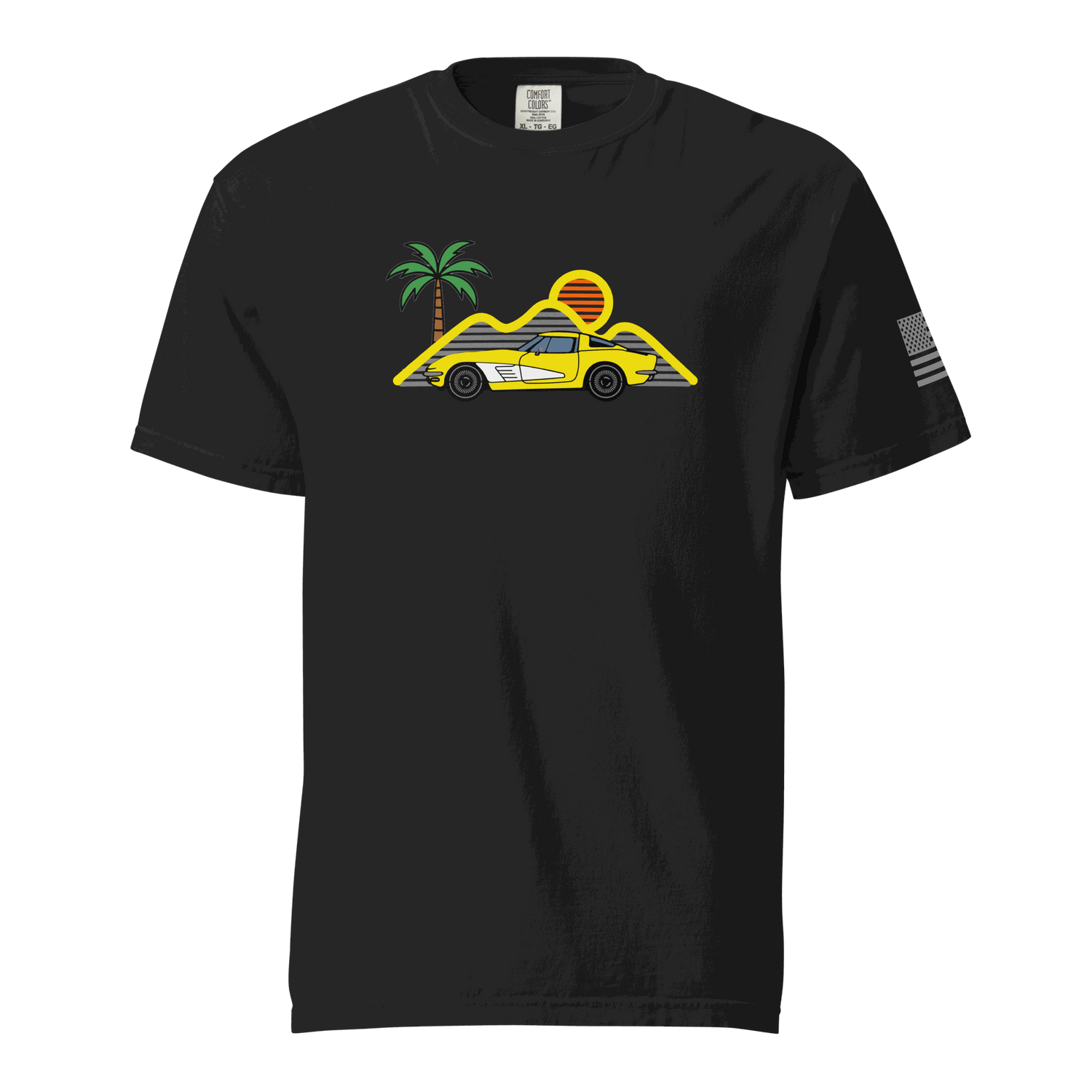 Retro classic Corvette t-shirt black