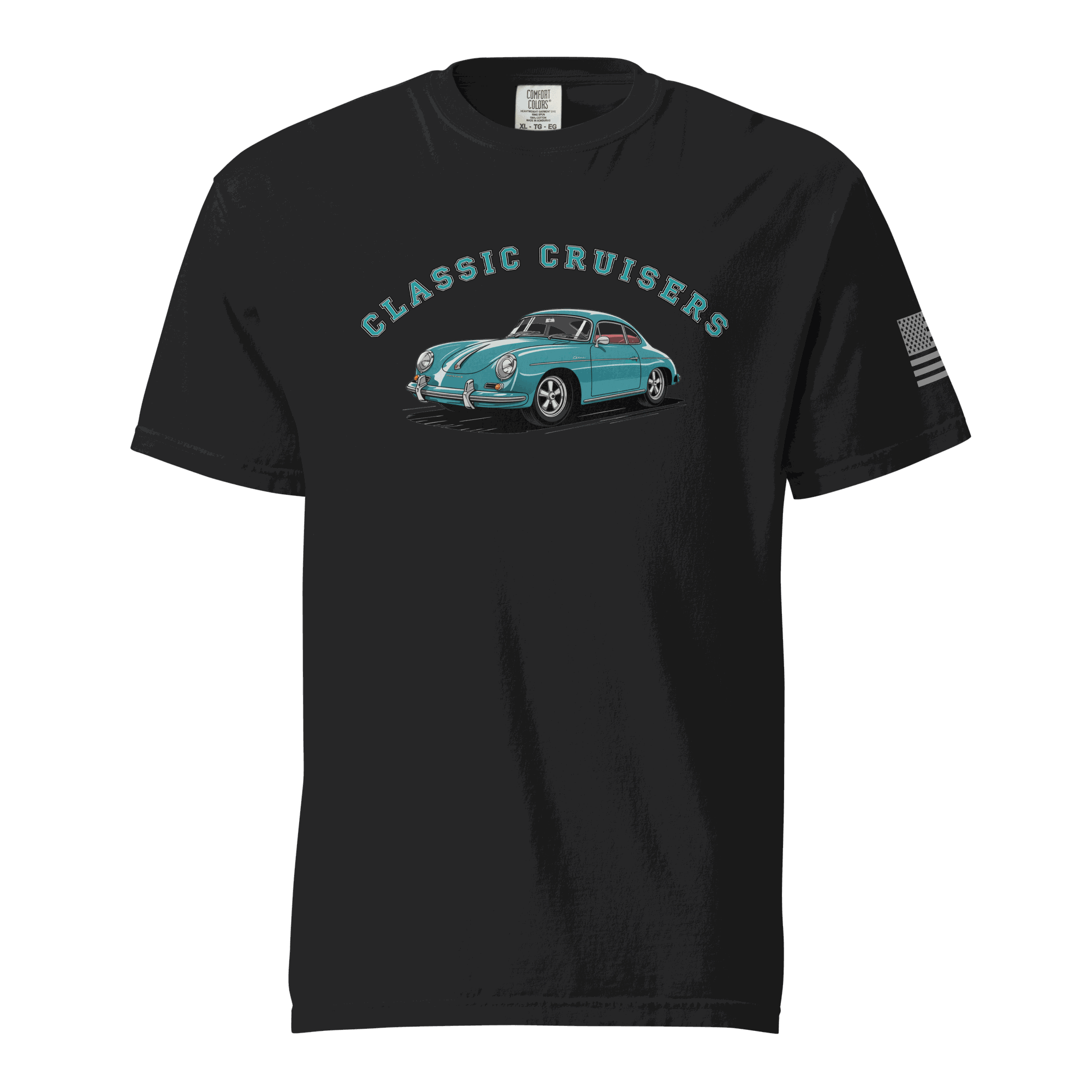 Vintage sports car graphic on soft 100% cotton vintage t-shirt