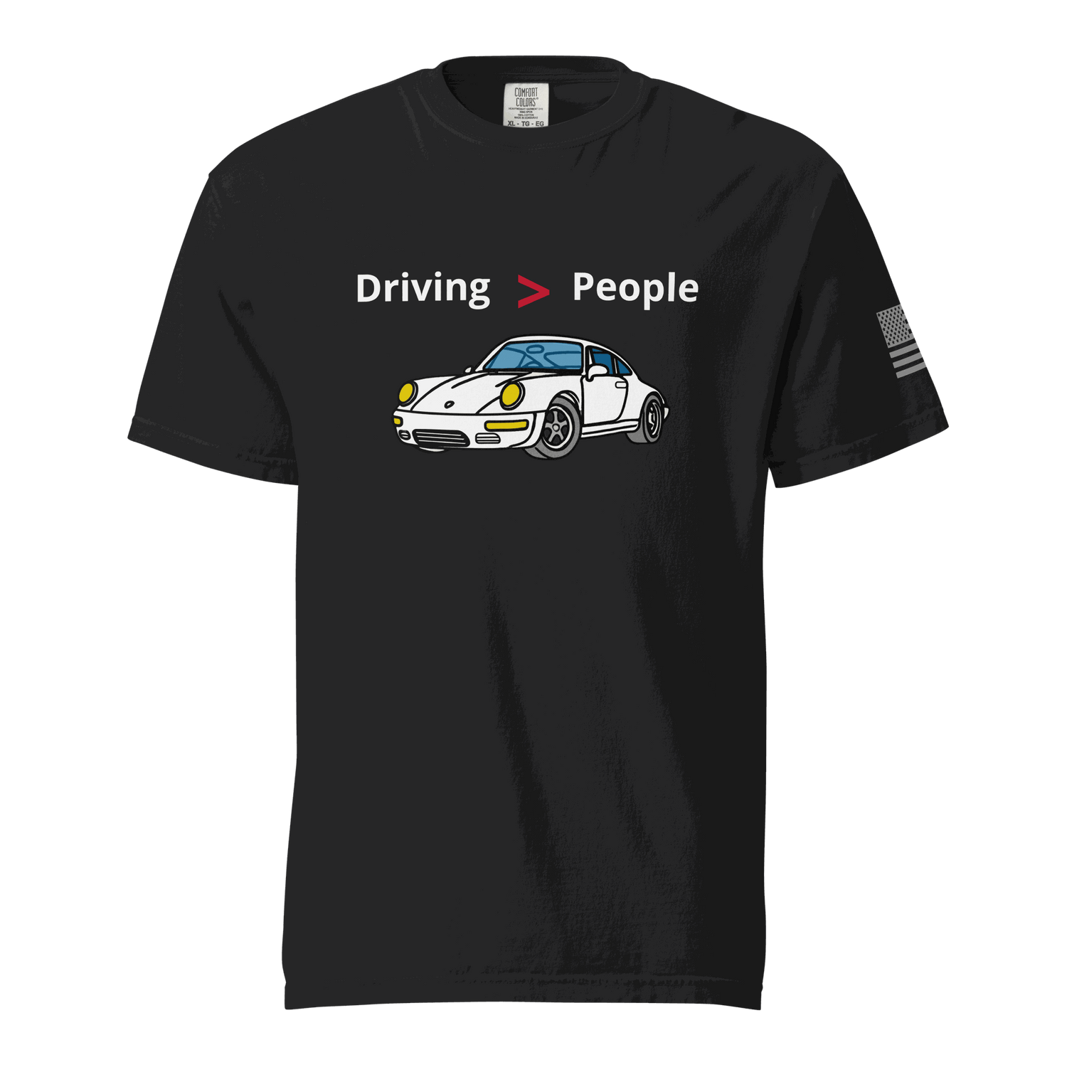 Car T-shirt . This shirt says it so you don’t have to. Cars are better than people