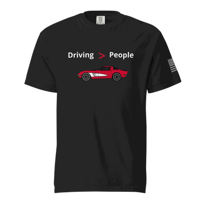 Funny car lover t-shirt Driving Is Better Than People T-Shirt