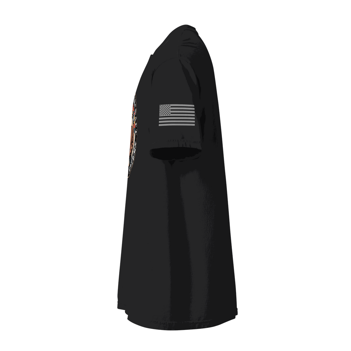 Tactical Shooting T-Shirt with target graphic, heavy cotton, and relaxed fit for streetwear and range use