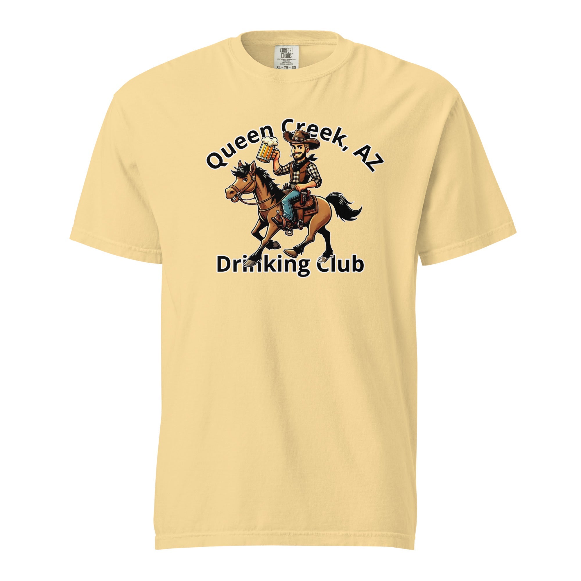 Queen Creek, AZ Cowboy Drinking Club Unisex Heavyweight T-shirt