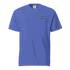 Blue Flight Airplane T-Shirt with orange flight helmet graphic on soft cotton fabric