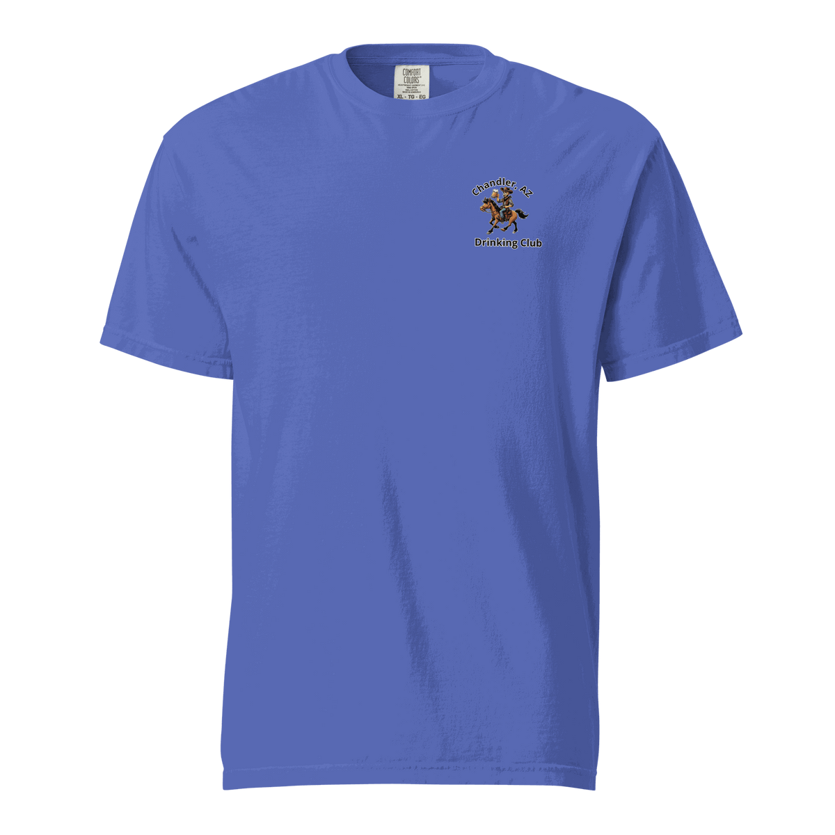 Custom City Cowboy Horse Beer unisex heavyweight t-shirt made of 100% ring-spun cotton with a relaxed fit and durable stitching