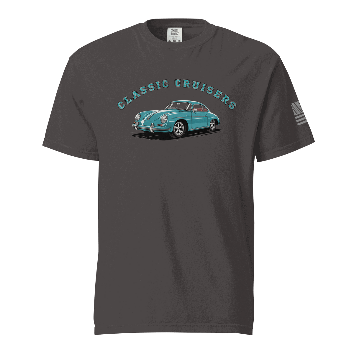 Vintage sports car graphic on soft, breathable 100% cotton vintage sports car t-shirt