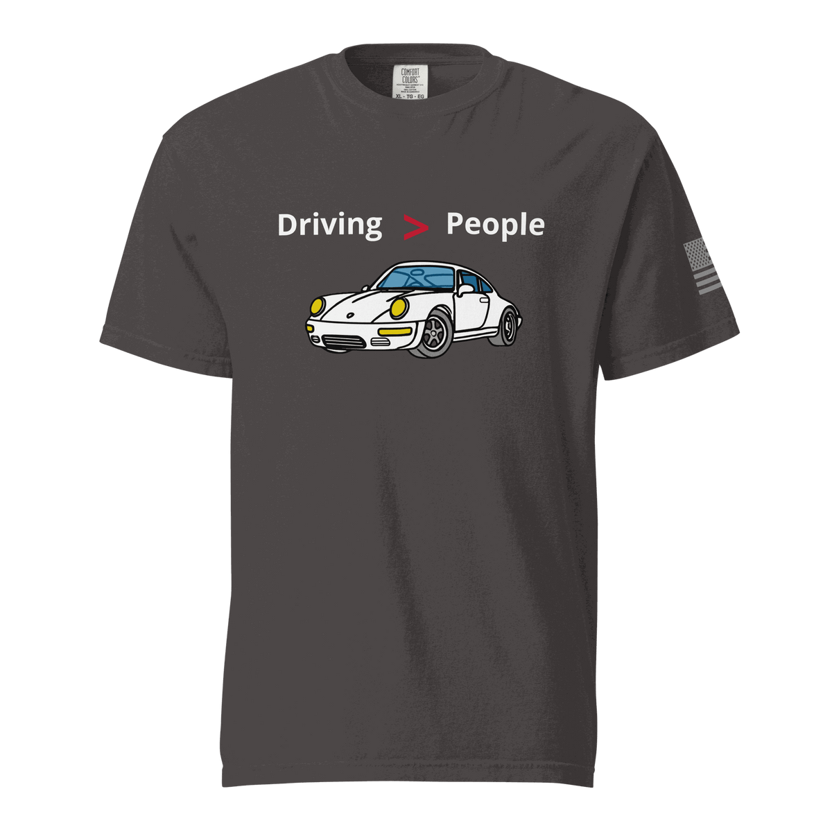 Unisex Car T-shirt with bold graphic print, soft breathable cotton, comfortable fit for everyday wear and driving.