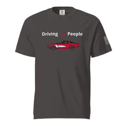Funny car lover t-shirt Driving Is Better Than People T-Shirt