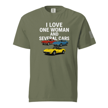 Funny t-shirt Love one woman several cars t-shirt Car Guy Gift