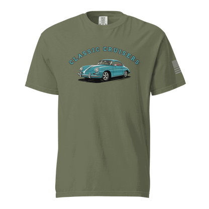 vintage sports car graphic on 100% cotton vintage t-shirt