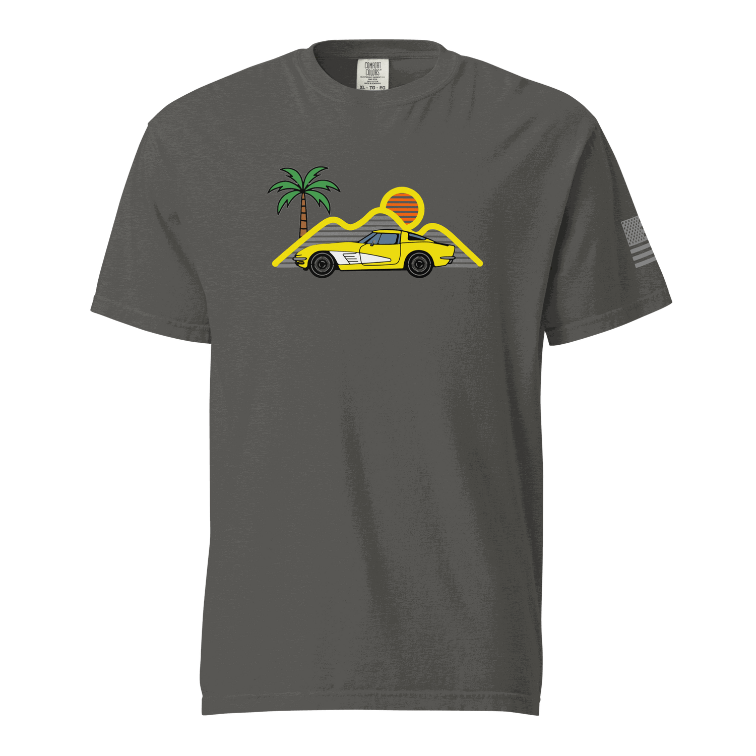 Retro classic Corvette t-shirt grey