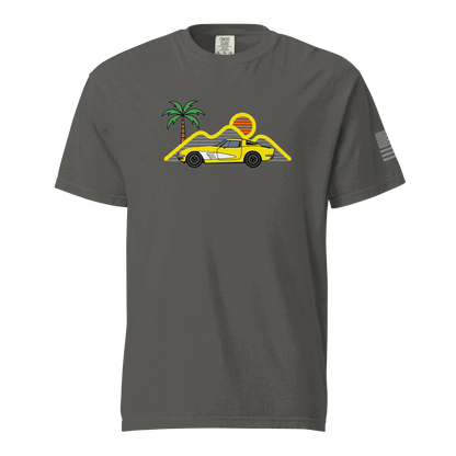 Retro classic Corvette t-shirt grey