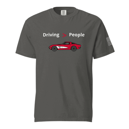 Funny car lover t-shirt Driving Is Better Than People T-Shirt