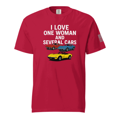 Funny t-shirt Love one woman several cars t-shirt Car Guy Gift