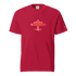 WW2 T-shirt Red thick structured tee with airplane graphic and relaxed fit made of 100% ring-spun cotton