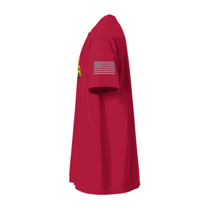 Retro classic Corvette t-shirt red side