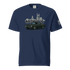 Nashville classic car t-shirt featuring a vintage car design with Nashville skyline in the background.
