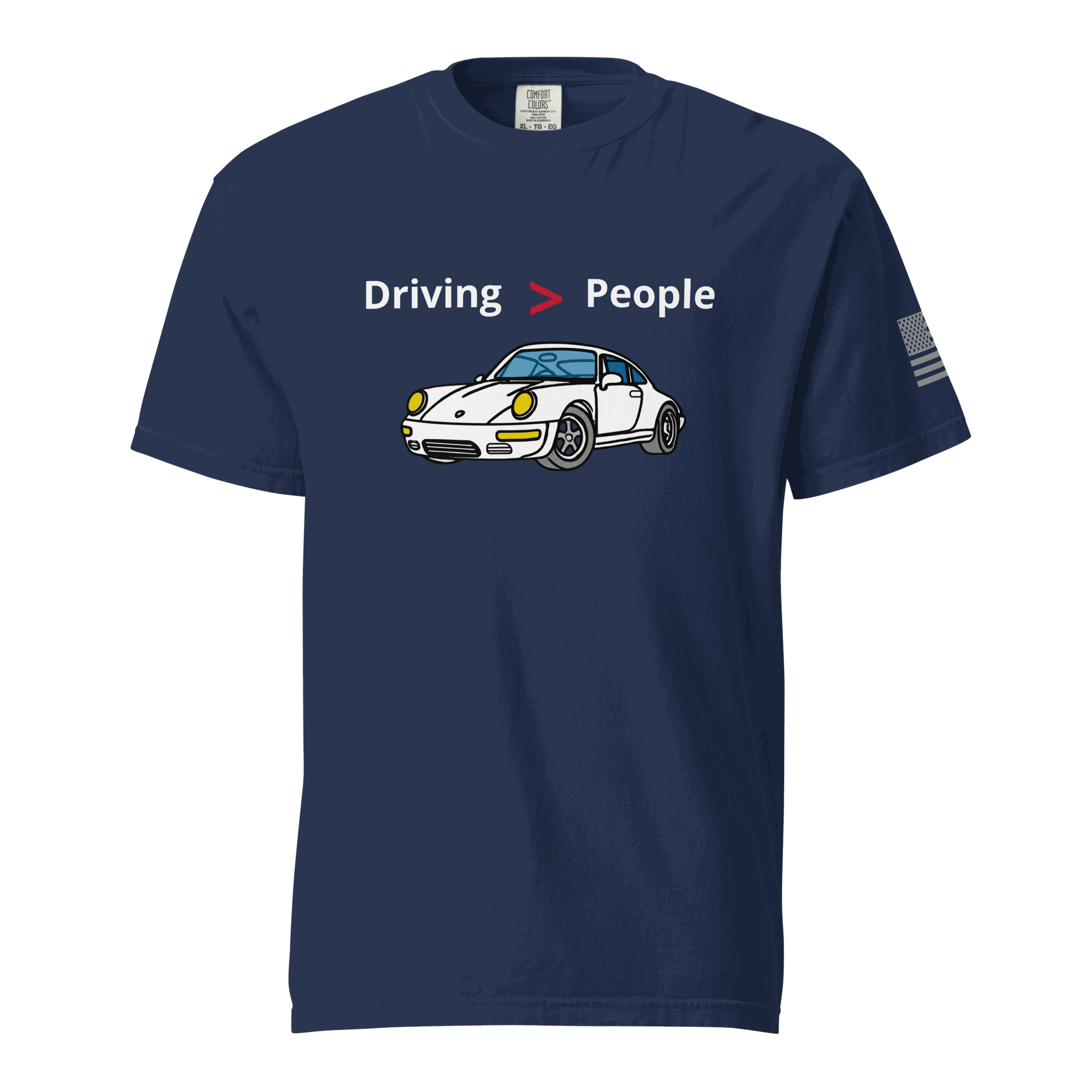 Car T-shirt . This shirt says it so you don’t have to. Cars are better than people