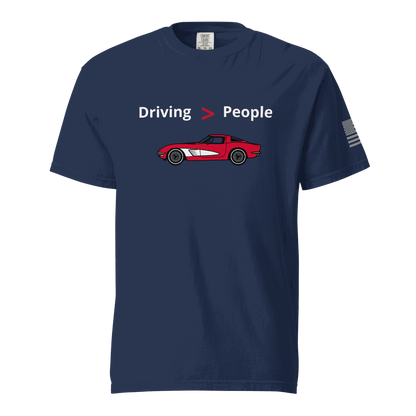 Funny car lover t-shirt Driving Is Better Than People T-Shirt