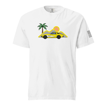 Retro classic Corvette t-shirt white