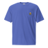 Summer Corvette pocket t-shirt in a blue color with a cute pocket design.