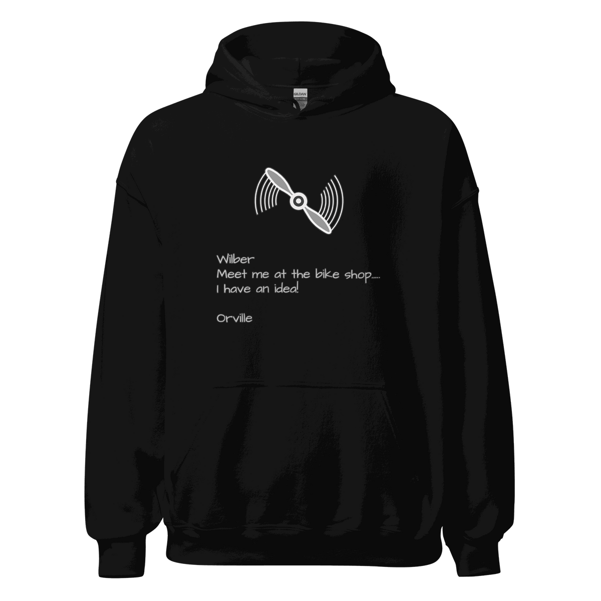 Wilber and Orville Bike Shop Hoodie in cozy style for cycling enthusiasts