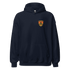 Queen Creek PCAR Club unisex navy hoodie with front pouch pocket and logo emblem