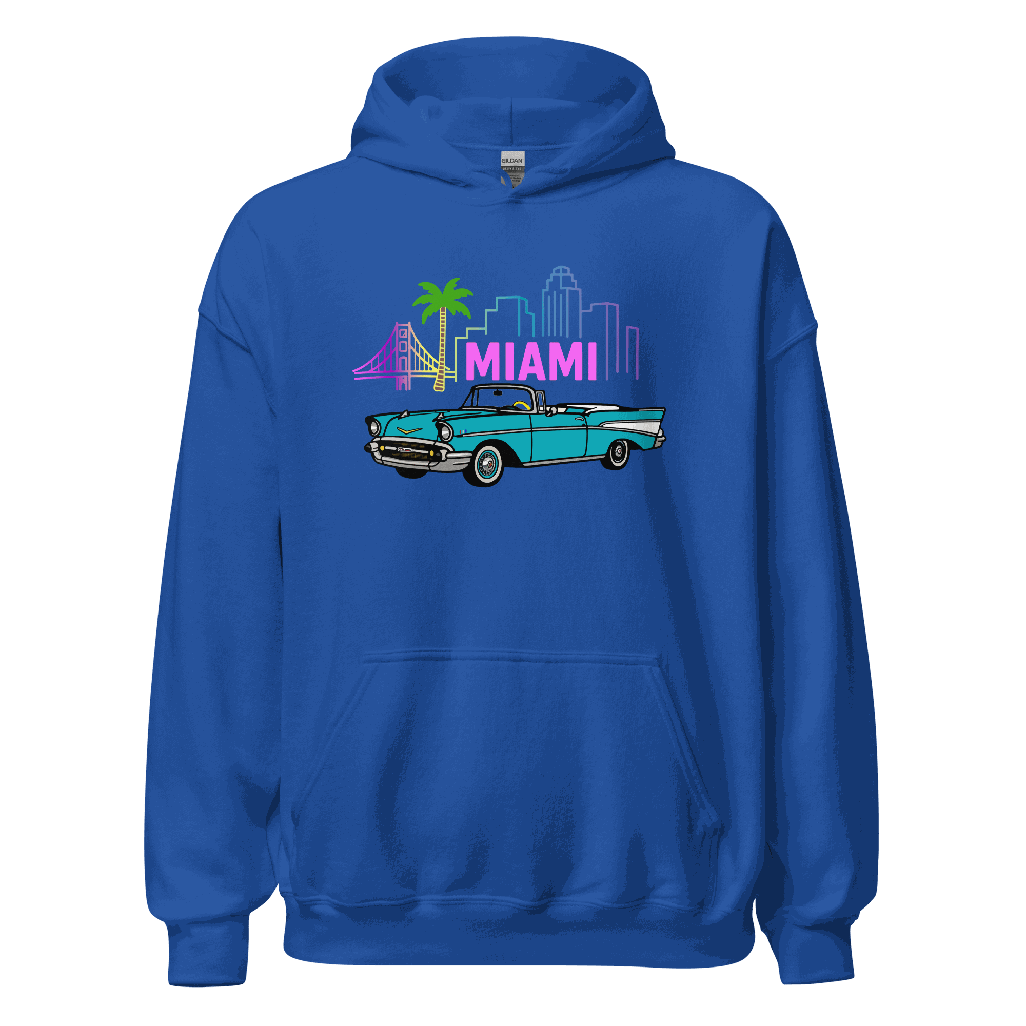 Unisex Miami Hoodie - Soft Cotton Pullover Comfortable &amp; Stylish