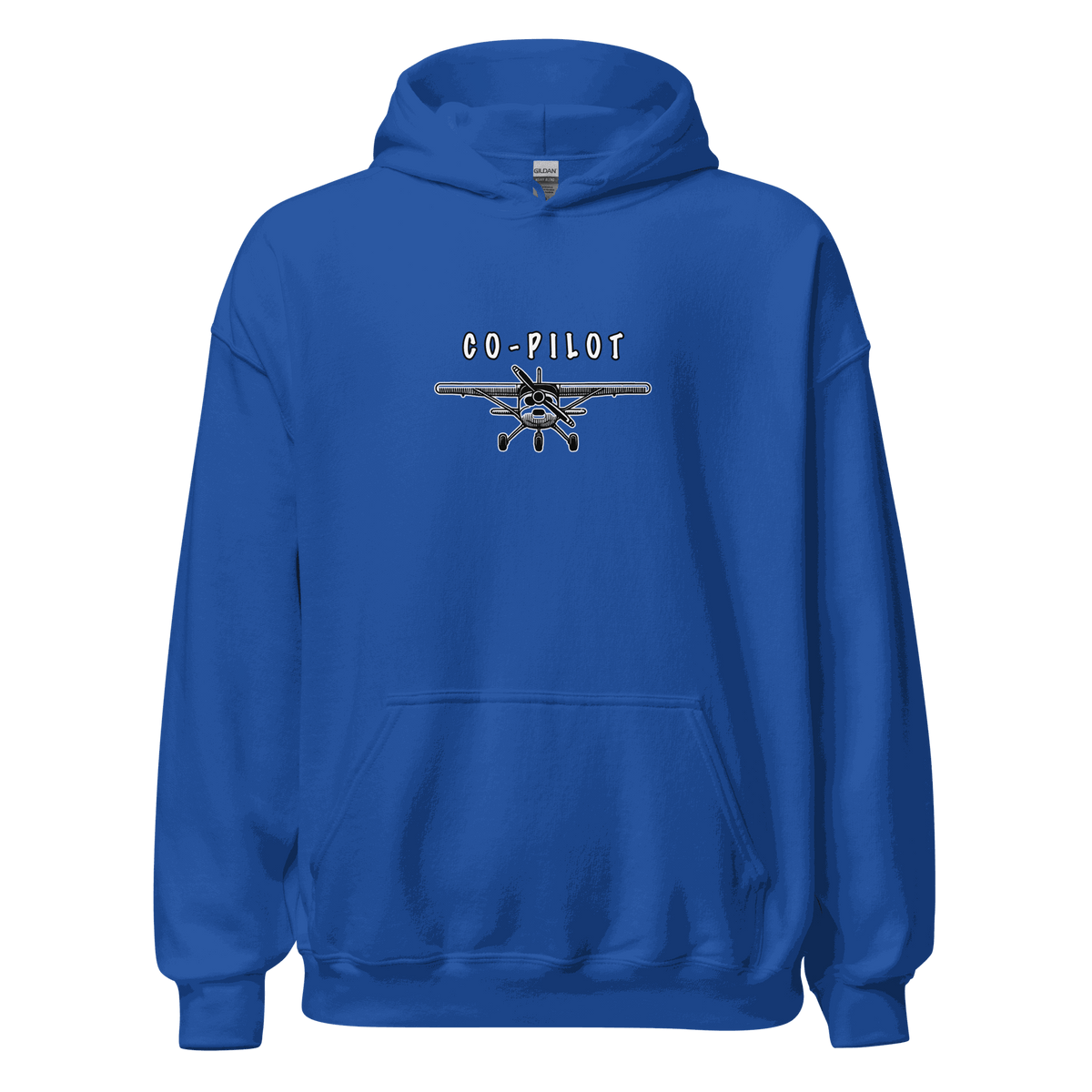 Co-Pilot Unisex Hoodie black stylish comfortable durable casual wear with adjustable hood and kangaroo pocket