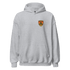 Queen Creek PCAR Club unisex gray hoodie with front pouch pocket and club logo on chest