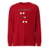 Unisex long sleeve Flying T-shirt with "Clear to land private jet" graphic on casual cotton tee