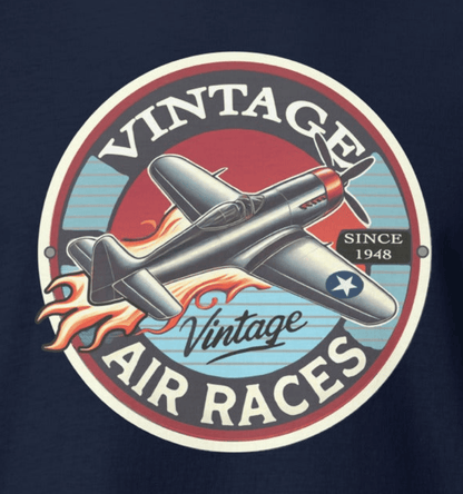 Vintage Air Races T-Shirt - Retro Plane Graphic Tee, Gift for Pilots - Prop and Piston