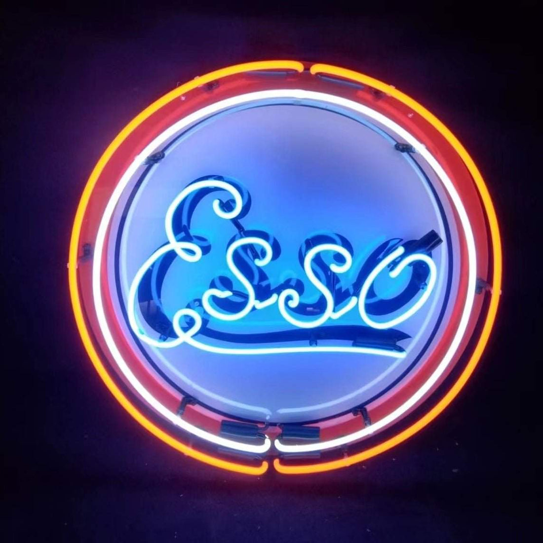 Vintage Style Esso Logo Neon Signs Light - Prop and Piston