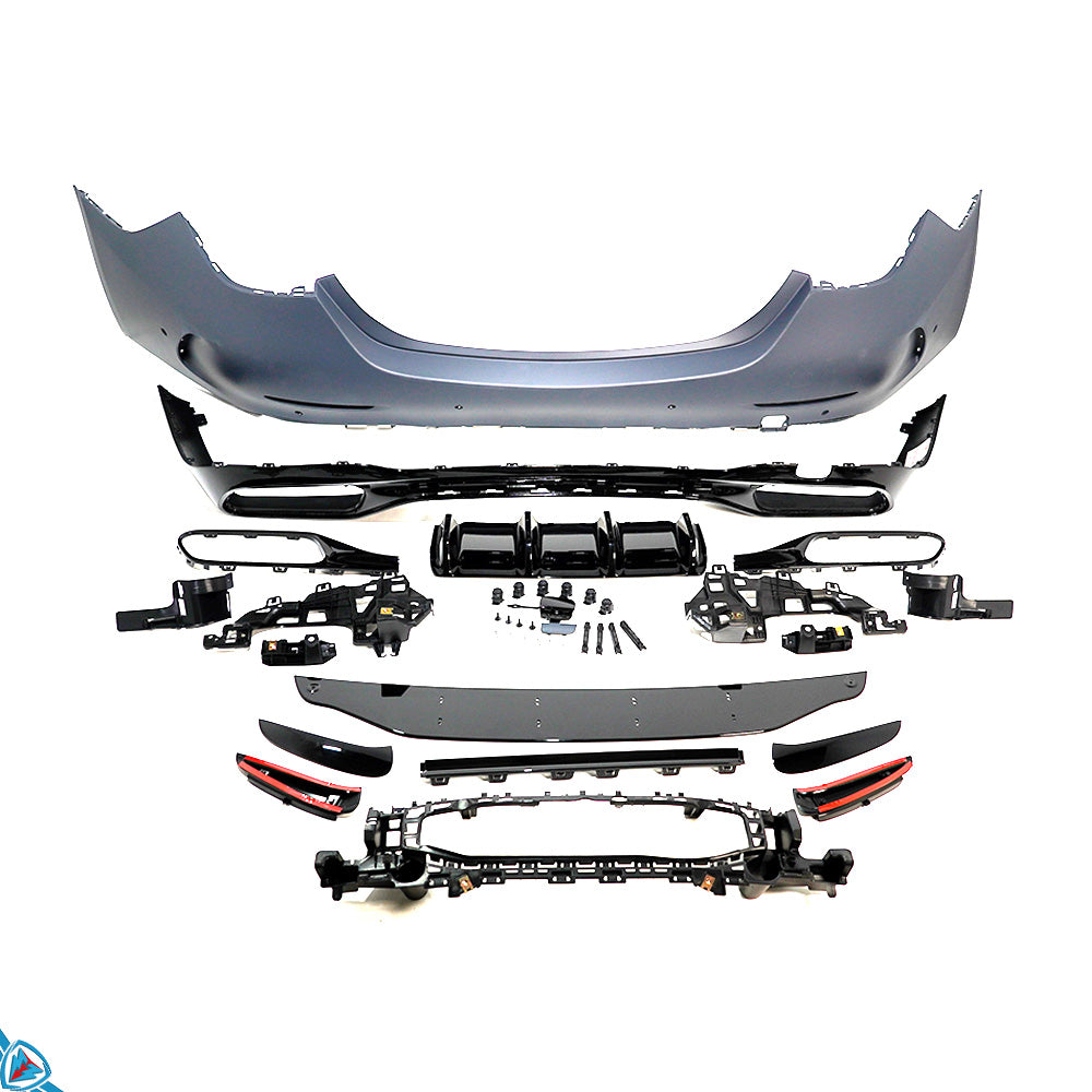 2022-2025 Mercedes-Benz (W206) Pre-Facelift C63 AMG Style Rear Bumper Conversion Kit - Prop and Piston