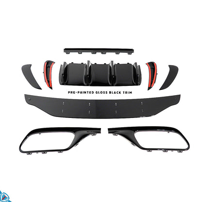 2022-2025 Mercedes-Benz (W206) Pre-Facelift C63 AMG Style Rear Bumper Conversion Kit - Prop and Piston
